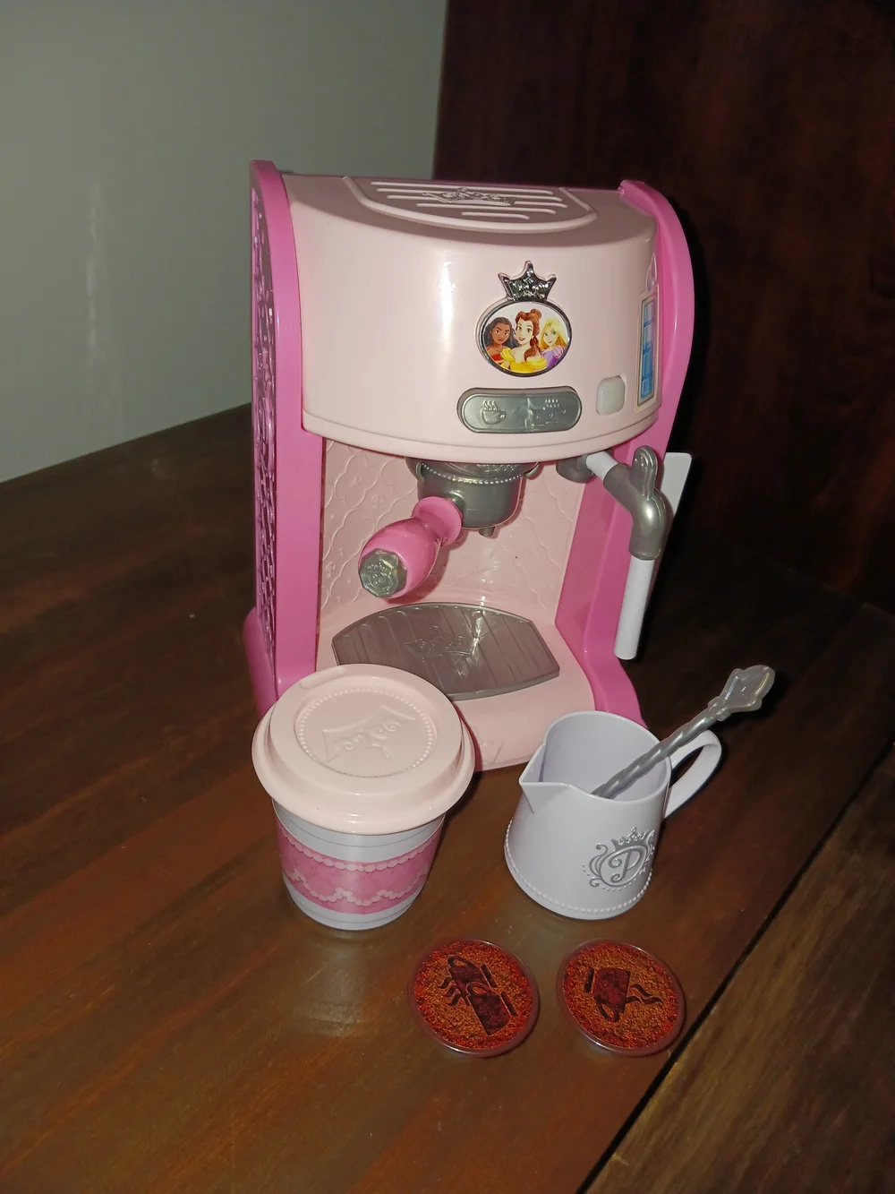 Disney Princess Style Collection Toy Espresso Machine Coffee Maker Play Kitchen